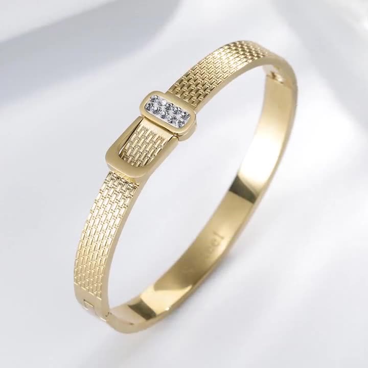 Gold Diamond Armband Titanium Steel Jewelry