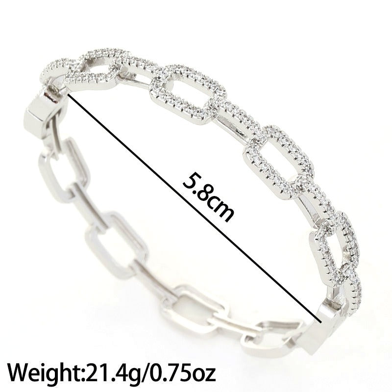 Platinum Edelstahl Chain Armband für Frauen