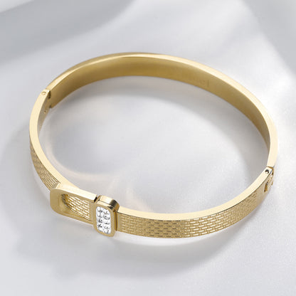 Gold Diamond Armband Titanium Steel Jewelry