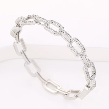 Platinum Edelstahl Chain Armband für Frauen